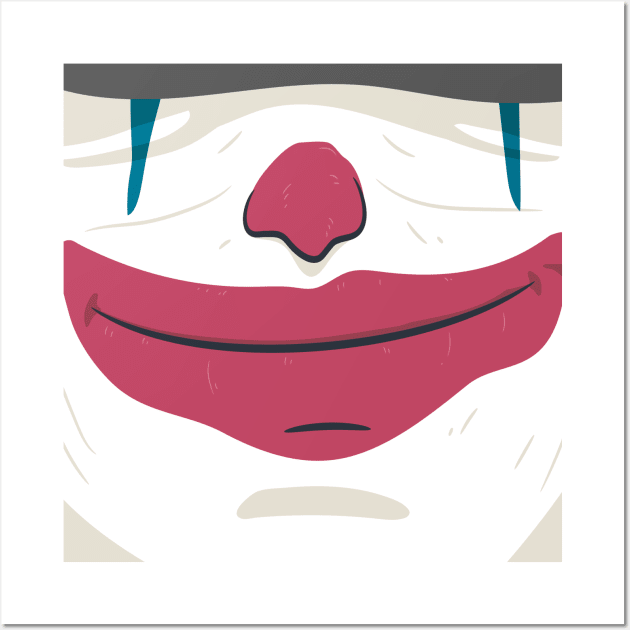 Clown Mask Face Mask Wall Art by Lionstar